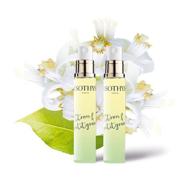 Agua Perfumada Evasión Limón y Petitgrain 2x15 ml Sothys